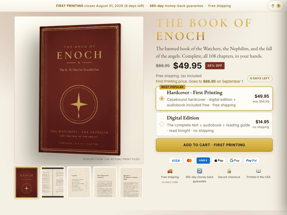 Screenshot of Enoch's Archive