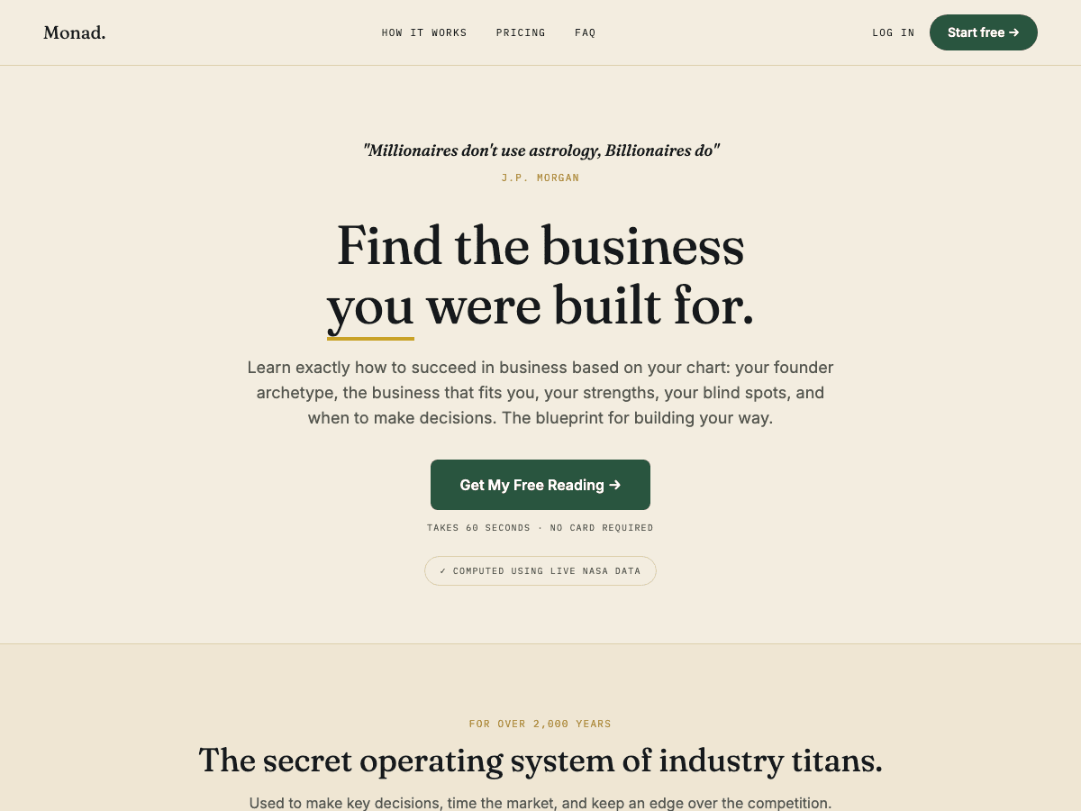 Preview of the SaaS Landing Page template